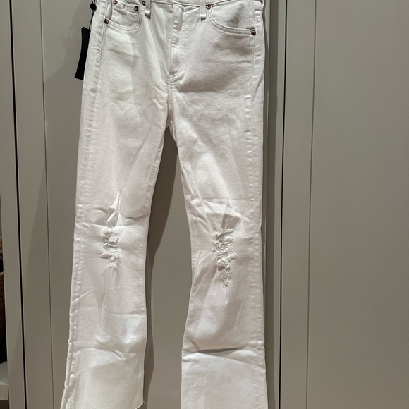 Rag Bone Nina High Waist Ankle Flare Jeans In Poppy1 Size 28 main image 0